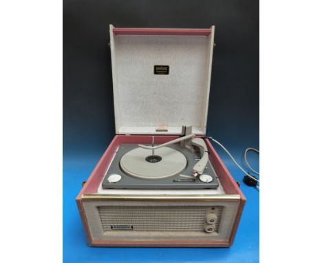 A retro Dansette Bermuda record player