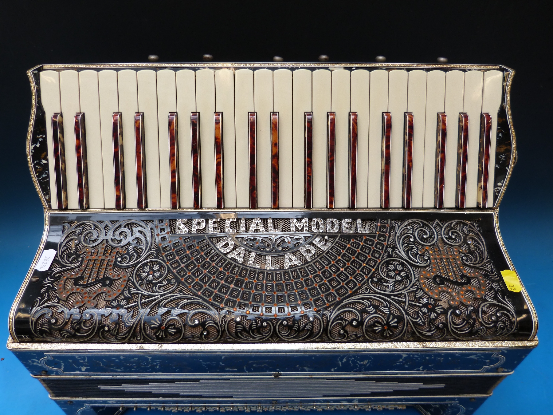 A rare 140 bass Italian piano accordion The Dallape 'Special Model' in