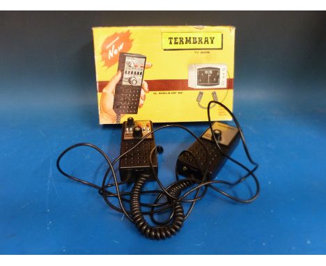 A vintage Termbray Electronic TV game "Tennis, Squash, Soccer Practise"