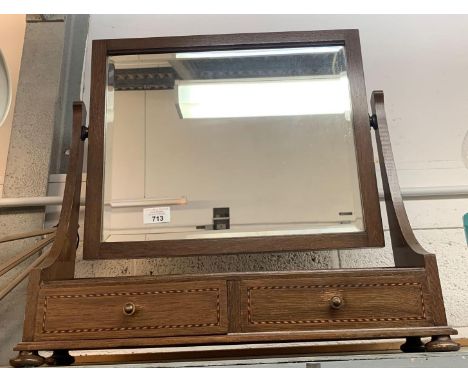 LARGE DRESSING TABLE SWING MIRROR WITH INLAID DRAWERS