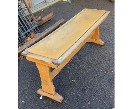 SCHOOL BENCH WITH VINYL INSERT
