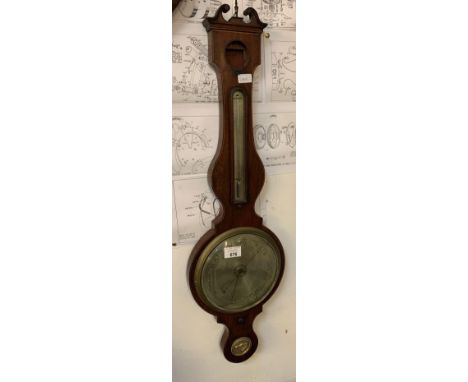A 19TH CENTURY BAROMETER, P. RAMOS