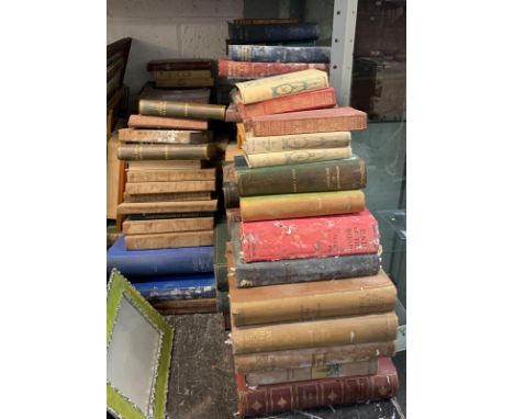 HALF SHELF OF OLD BOOKS