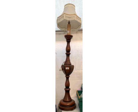MAHOGANY STANDARD LAMP