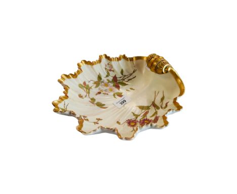 LARGE ROYAL WORCESTER SHELL DISH 