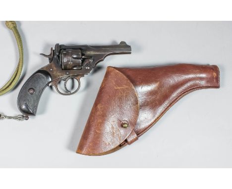 A live .455 calibre service revolver by Webley (mark V), Serial No. 146296, 4ins barrel, frame stamped 'Webley Mark V Patent 