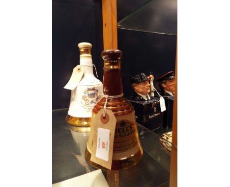 A Wade Bells Scoth whiskey porcelain decanter commemorating the birth of 'Prince William of Wales' 21st June 1982 sealed toge