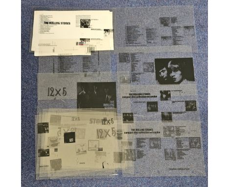 Collection of 3 Music Negatives 'The Rolling Stones'. Good condition Est.