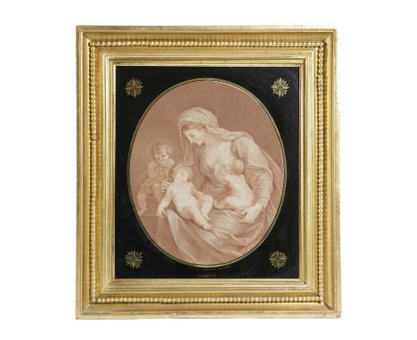 λ A COLLECTION OF FIVE GEORGE III SEPIA STIPPLE ENGRAVINGSBY BARTOLOZZI, AFTER KAUFMANN AND OTHERS, C.1800including: 'Charity