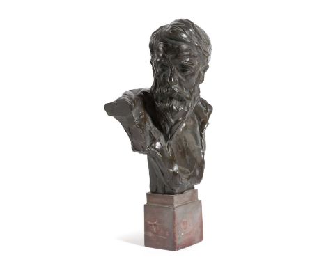 A BRONZE BUST OF SIR GEORGE REID, PRSA (1841 - 1913)BY JAMES PITTENDRICH MACGILLIVRAY (SCOTTISH 1856 – 29 April 1938)cast fac