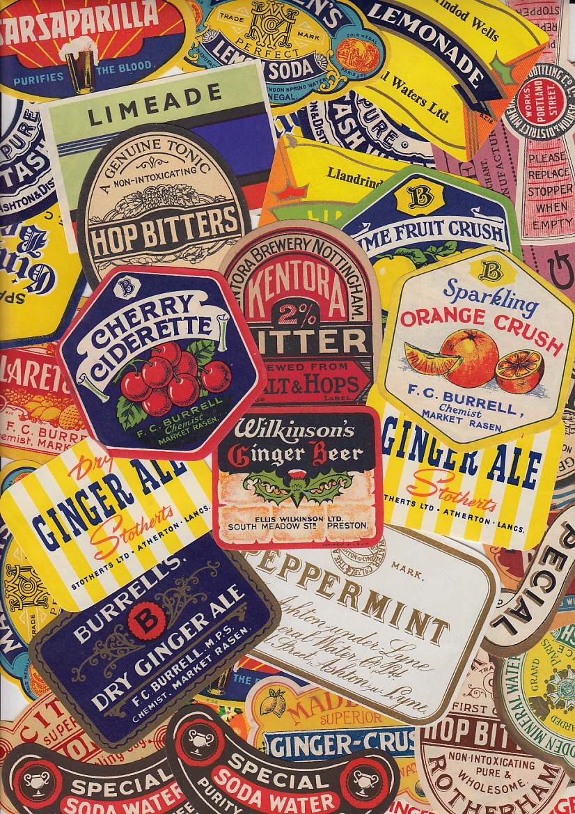 Soft Drink labels, a collection of approx 70 soft drink labels, various ...