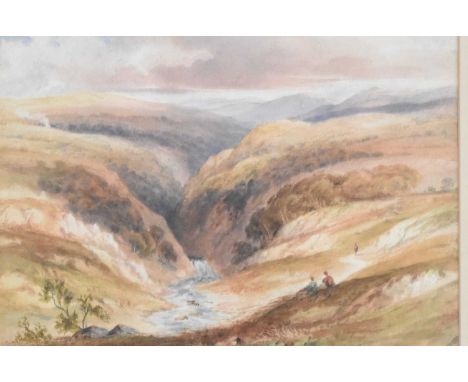 Anthony Vandyke Copley Fielding (1787-1835), Near the Devil's Bridge, Cardiganshire, watercolour, 20.9 x 30.4cm; together wit