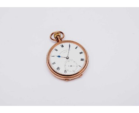 British Watch Co: A 9ct gold open-face pocket watchDate: Circa 1925Movement: 3/4 plate, signed and numbered 434***, stem wind