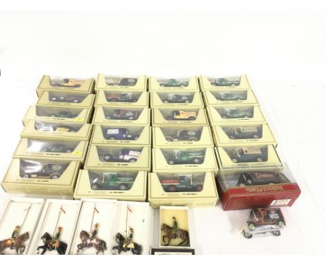 A collection of 24 unopened boxed and one loose model vehicles by Matchbox in the MODELS OF YESTERYEAR series. Also 5 boxed V