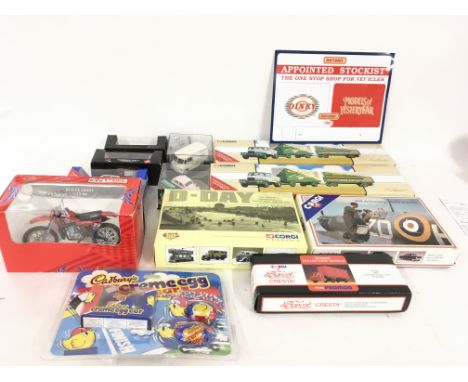 A collection of boxed unopened model vehicles by Corgi..Brumm..Tonya and others. Includes boxed sets for the BATTLE OF BRITAI