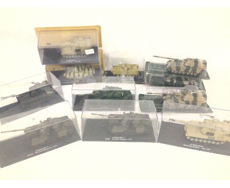 A Small Collection of Model Tanks.