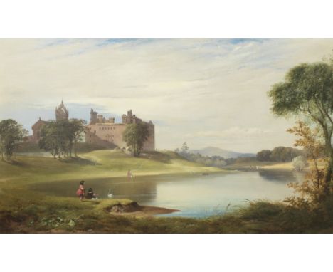 James M. Robert Greenlees (British, 1820-1894)Linlithgow Palace signed and dated 'R. Greenlees/1856' (lower right)oil on canv