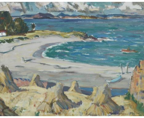 John Maclauchlan Milne RSA (1885-1957)Cornfield, Sannox  signed 'Maclauchlan Milne' (lower right)oil on canvas50.5 x 60.5cm (