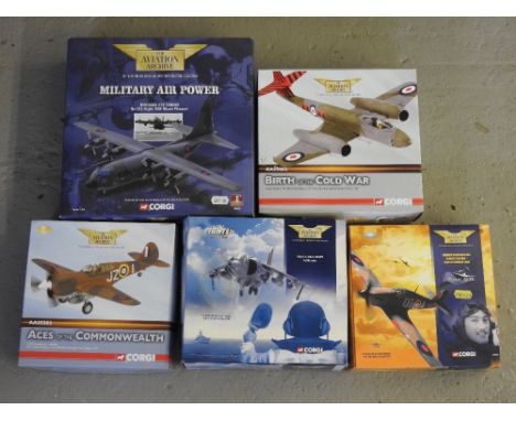 A boxed Corgi Hercules C1K tanker 1312 flight RAF Mount Pleasant, a boxed Corgi 'Aces of the Common Wealth' P-40E Kitty Hawk 