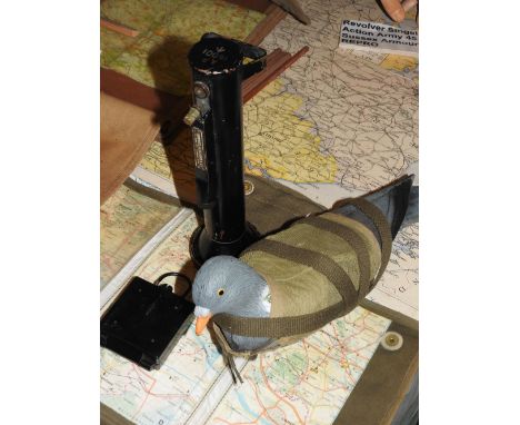 A Morse signalling lamp by Shimwell, Alexander and Co, model A.P.16001 along with a MK1 magnetic marching compass and a carri