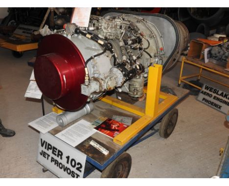 A Rolls-Royce Viper Mk. 10201 jet engine, VL1614, weight 614 lbs, ex Jet Provost

(* PLEASE SEE IMPORTANT INFORMATION)