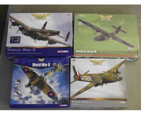 A boxed Corgi Aviation Archive WWII 'Bombers on the Horizon' Avro Lancaster mark 3 (special) along with a boxed Corgi Aviatio