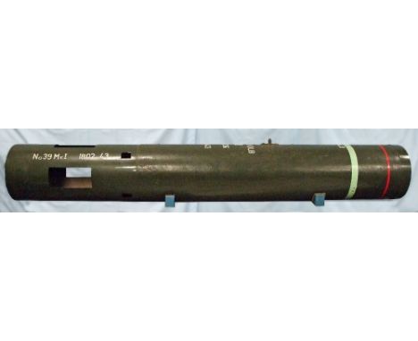 A British thin-walled, cylindrical 2000lb high capacity bomb, designed for general bombardment or where maximum blast damage 