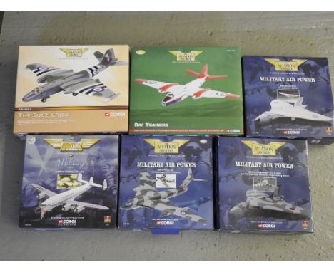 A boxed Corgi Aviation Archive, the Suez crisis English electric Canberra B.MK.2, No 10 SQN, RAF Honington, Suffolk along wit