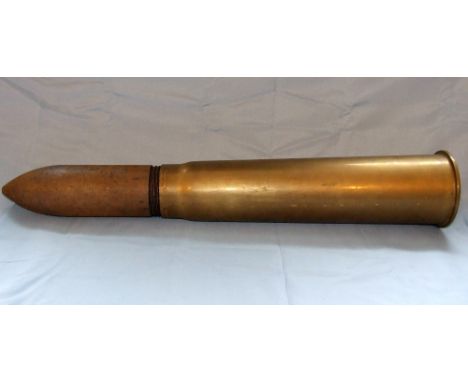 Two 3 in. 20. Cwt Rounds, ammunition used for QF 3 In, a gun used in World War II on the light anti-aircraft role and on subm