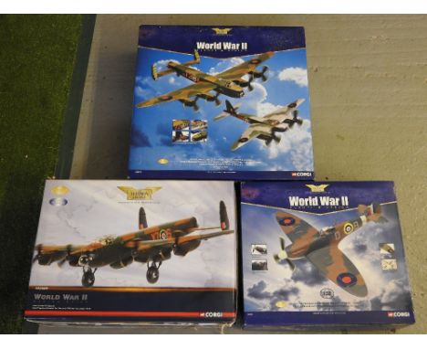 A boxed Corgi Aviation Archive WWII Europe and Africa avro Lancaster B VI-ND673, No:635 squadron and a DH Mosquito BMK.IX (ob