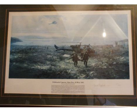 David Shepherd, a collection of prints, to include 20/850 ltd edition 'Falklands Casevac' and another signed print, 20/850, 6