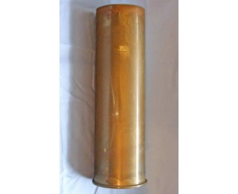 Three 105mm cartridge cases, one for the use in the Howitzer, no primer, base of case engraved "105MM M14" "RLB LOT 22"; War 