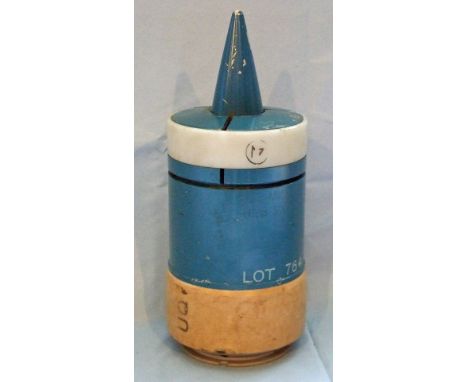 An 105 mm Armour piercing projectile, discarding sabot (APDS) practice round for 105 mm tank gun used in British Centurion pe