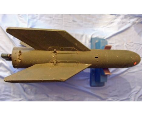 An SS11 air to ground missile, a French development of the German World War II, X4 missile, a wire-guided anti-tank missile u