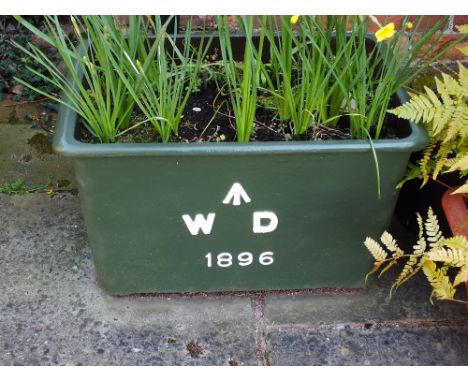 A War Department water trough/tank, with War Department arrow and dated 1896

(* PLEASE SEE IMPORTANT INFORMATION)