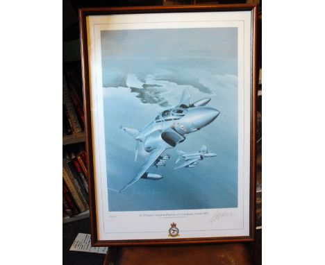 A collection of prints to include a limited edition signed Wilfred Hardy of a No. 29 Fighter, 297/1000, a signed print 'Airst