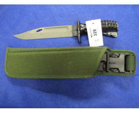 British SA 80 bayonet scabbard and webbing sheath.