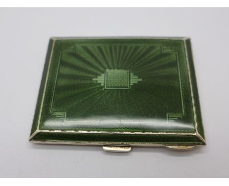 A silver and enamel cigarette case, Mappin &amp; Webb, Birmingham 1933