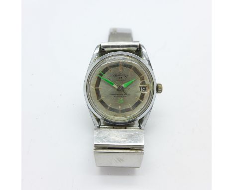 A gentleman's Trabant 23 jewels Swiss wristwatch on a Timex bracelet