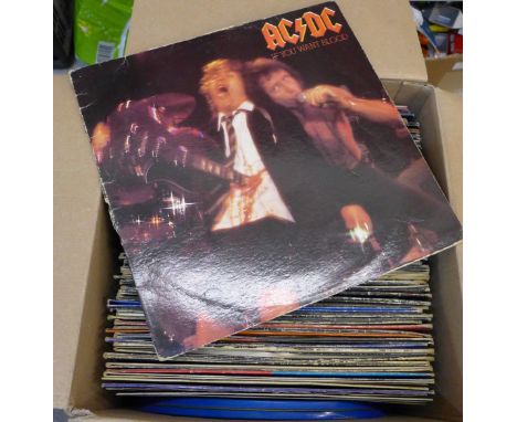 LP records and 7" vinyl singles, including Rolling Stones, Pink Floyd, other heavy rock, 1960's/1970's, etc.