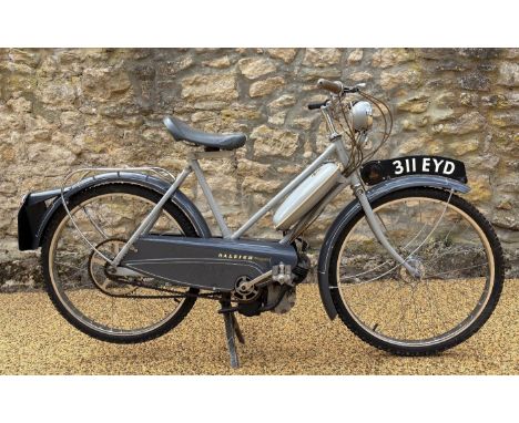 1959 Raleigh RM1 mopedRegistration number 311 EYDFrame number M50272Engine number 6.59 6959Original machineTotally restored b