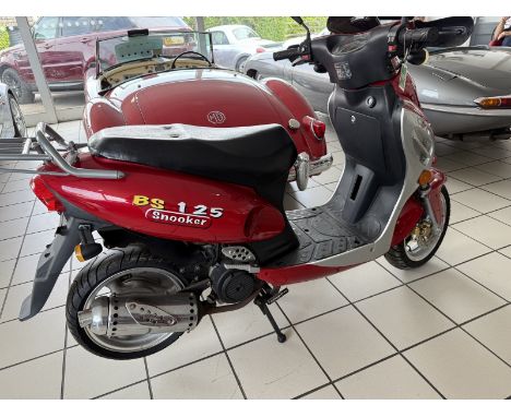 BS Snooker 125 ScooterUnregisteredOnly 10 recorded milesThe buyer will need to apply to DVLA to register this scooterNo docum