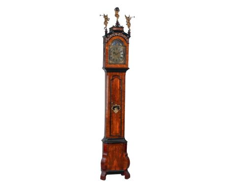 A DUTCH PROVINCIAL WALNUT THIRTY-HOUR LONGCASE CLOCKD. DEN HARTOG, NYMEGEN, THIRD QUARTER OF THE 18th CENTURYThe four pillar 