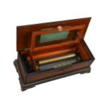 Y A SWISS/FRENCH BRASS INLAID BURR AMBOYNA MUSIC BOXJEROME THIBOUVILLE-LAMY