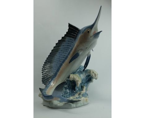 Lladro prestige model of Marlin, height 28cm