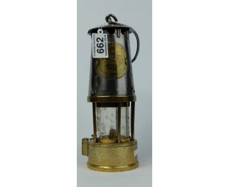 Eccles Type HL Schedule B Miners Safety Lamp