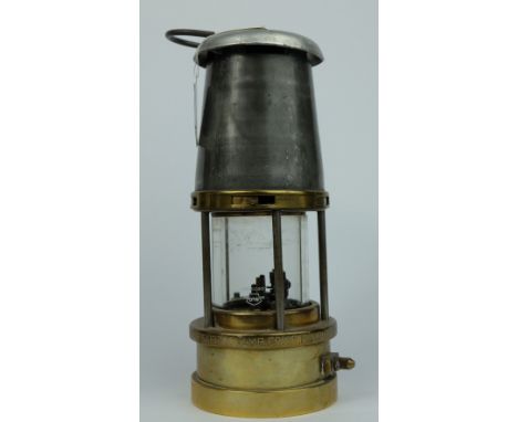 The Wolf Miners Safety Lamp Co (Wm Maurice Ltd) Sheffield , stamped 147 to base Miners Safety Lamp