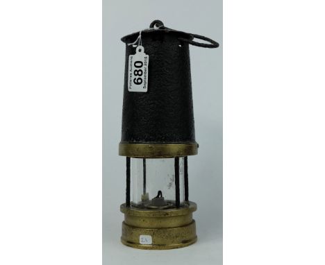 Patterson & Co Newcastle On Tyne Miners Safety Lamp stamped 356 to base panel