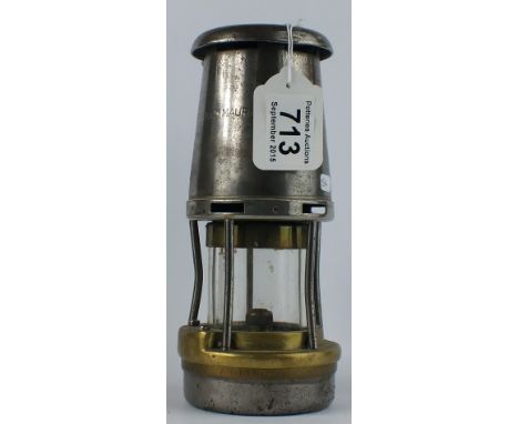 The Wolf Miners Safety Lamp Co (Wm Maurice Ltd) Sheffield , Type FE2 Miners Safety Lamp