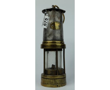Thomas & Williams Ltd Miners Safety Lamp stamped CCL 2846